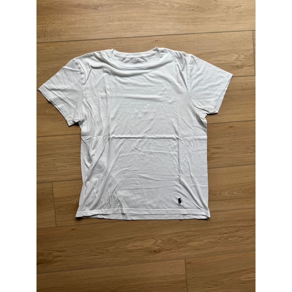 Polo Ralph Lauren Mens White Classic Fit Cotton Crew Neck T-Shirt Size Large
